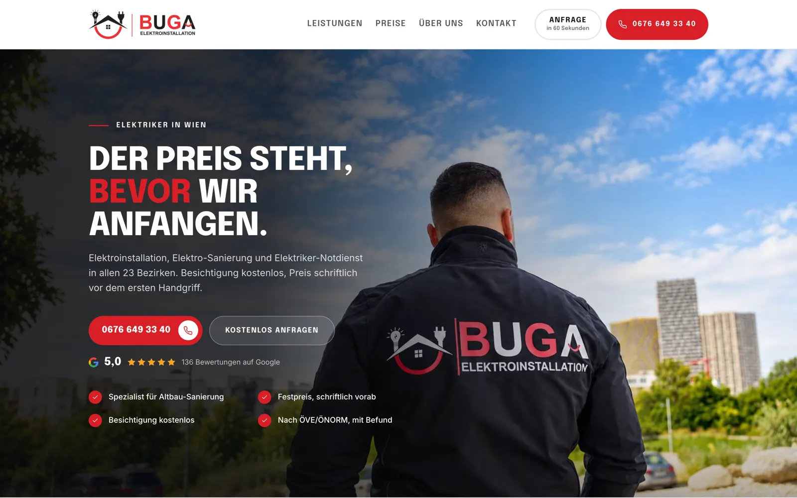 Startseite von elektrobuga.at